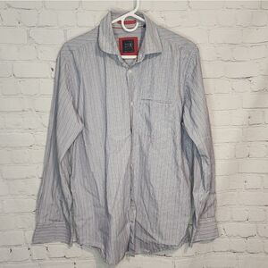Men's True Measure longsleeve button-down shirt, size Medium